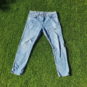 Levi's Men's Sky Blue Slim Jeans